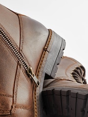 Brown Toe Cap Boots - Image 5 of 6