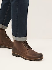 Brown Toe Cap Boots - Image 6 of 6