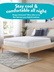 Slumberdown White Airstream Cool Touch Mattress Topper - Image 2 of 8