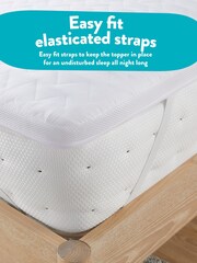 Slumberdown White Airstream Cool Touch Mattress Topper - Image 3 of 8