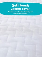Slumberdown White Airstream Cool Touch Mattress Topper - Image 5 of 8