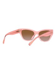 COACH Pink 0HC8370U Sunglasses - Image 6 of 8