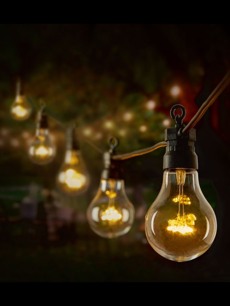 Premier Decorations Ltd Garden 10 Warm White Festoon Lights - Image 1 of 4