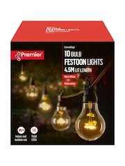 Premier Decorations Ltd Garden 10 Warm White Festoon Lights - Image 4 of 4
