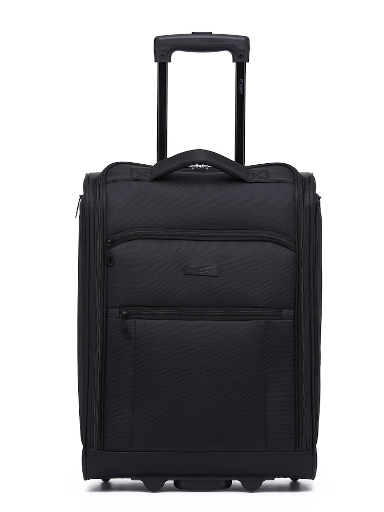 Flight Knight 55x40x20cm Ryanair Priority Soft Case Cabin Carry On Suitcase Hand Mono Canvas Luggage - Image 1 of 7