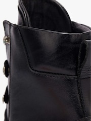AllSaints Black Franka Ankle Calf Boots - Image 5 of 5