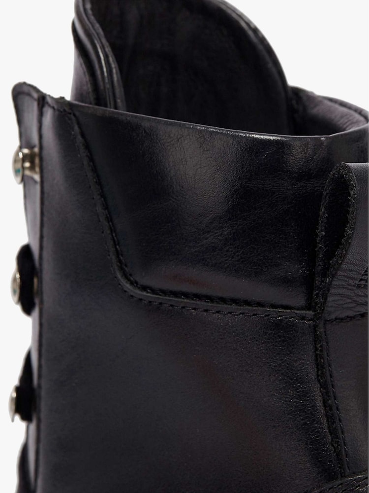 AllSaints Black Franka Ankle Calf Boots - Image 5 of 5