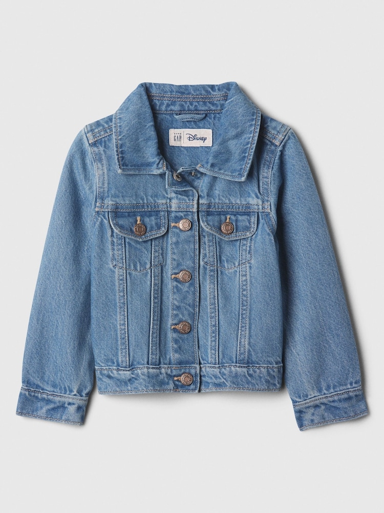 Gap Blue Disney Minnie Mouse Icon Denim Jacket with Washwell (6mths-5yrs) - Image 1 of 1 Gap Blue Disney Minnie Mouse Icon Denim Jacket with Washwell (6mths-5yrs) - Image 1 of 1