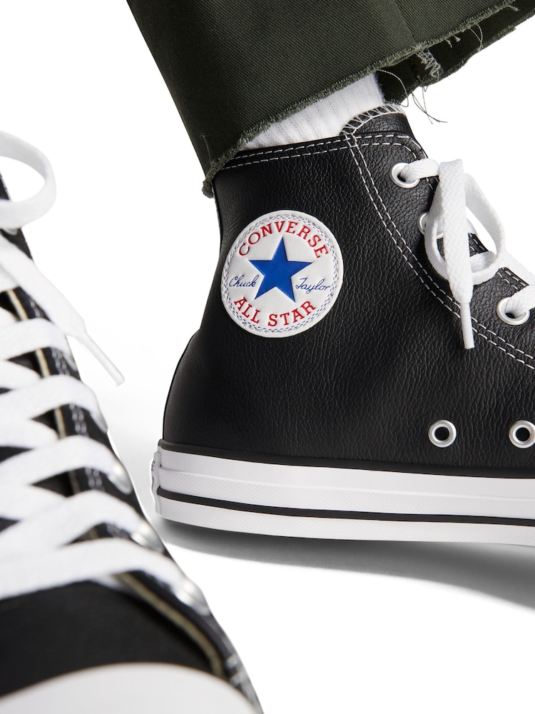 Converse høje sneakers i læder - Billede 14 af 14