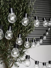 Black 40 Warm White LED Outdoor Festoon Line Lights 9.8M - Image 1 of 5