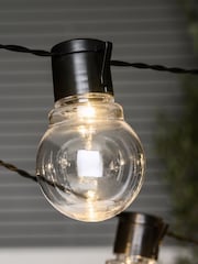 Black 40 Warm White LED Outdoor Festoon Line Lights 9.8M - Image 2 of 5