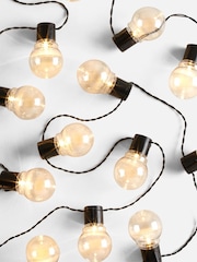 Black 40 Warm White LED Outdoor Festoon Line Lights 9.8M - Image 3 of 5