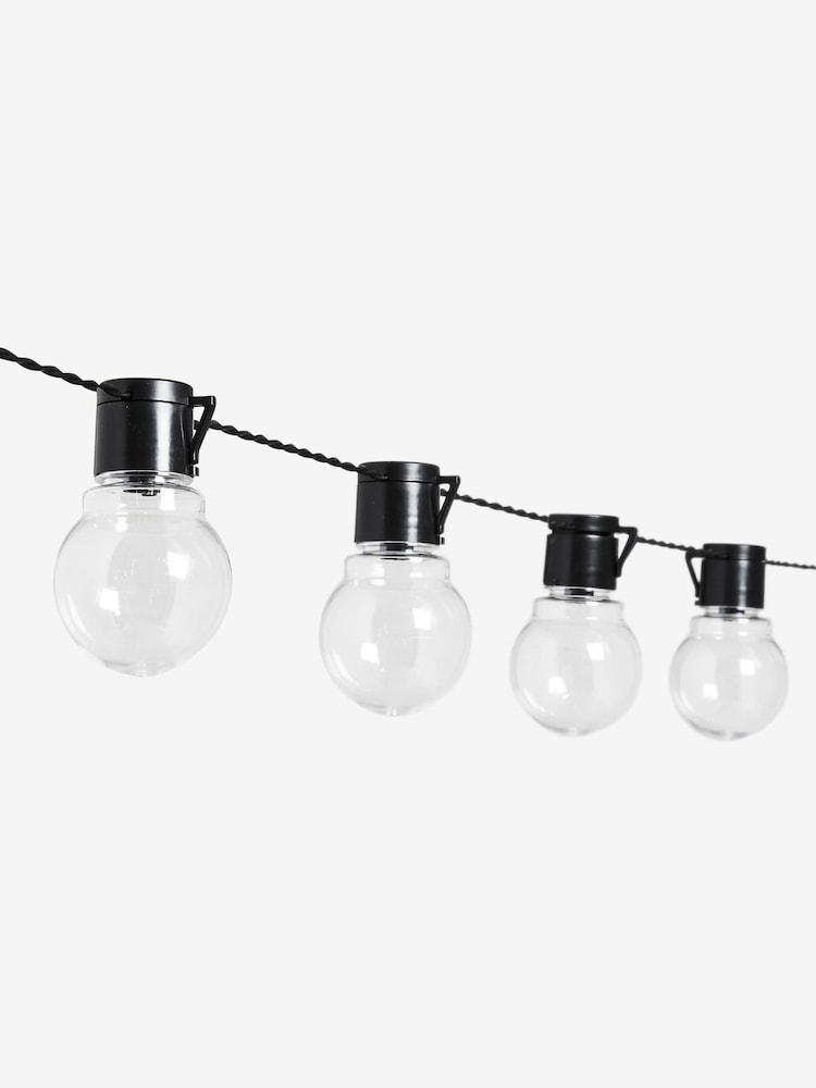 Black 40 Warm White LED Outdoor Festoon Line Lights 9.8M - Image 5 of 5