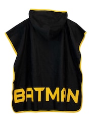 Character Black 100% Cotton Batman Swim & Beach Towel Poncho - Image 3 of 3