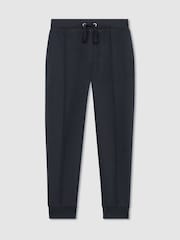 Reiss Navy Croxley 9-13 yrs Relaxed Drawstring Joggers - Image 2 of 5