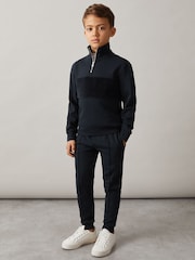 Reiss Navy Croxley 9-13 yrs Relaxed Drawstring Joggers - Image 3 of 5