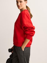 Red Heavy Weight Crew Neck Sweatshirt - Image 4 of 4