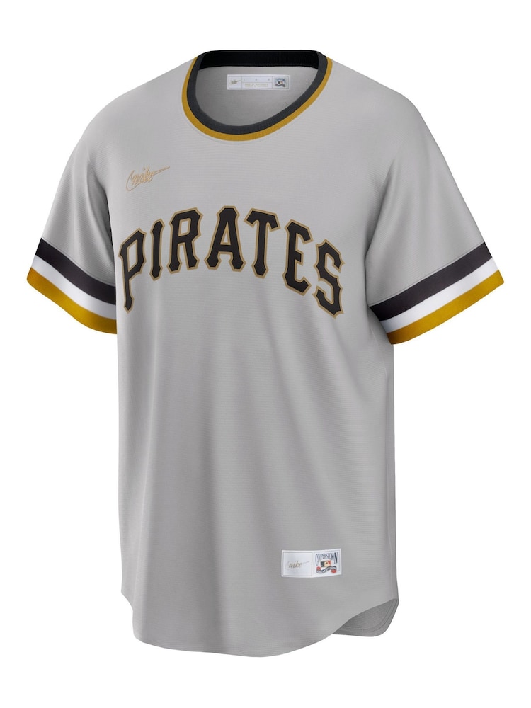 Nike Grey Pittsburgh Pirates Official Replica Cooperstown 1967-86 Jersey - Image 2 of 3