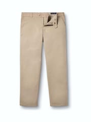 Charles Tyrwhitt Beige Slim Fit Washed Chinos Trousers - Image 5 of 5