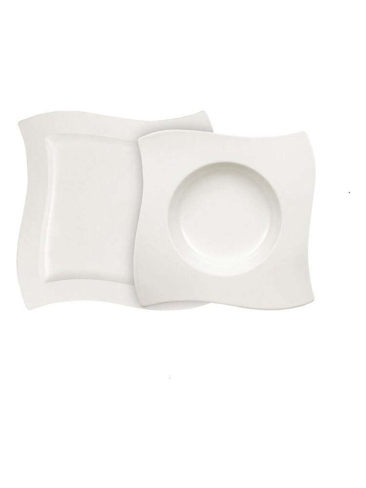 Villeroy & Boch 8 Piece White NewWave Starter Serveware Set - Image 2 of 2