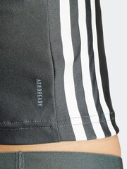 adidas Green Hyperglam Shine Training Crop Tank Top - Image 4 of 5