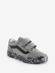 Серый - Детские кроссовки Vans Kids Old Skool V - Изображение 2 из 5