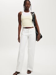 Cotton On White Low Rise Straight Jeans - Image 1 of 6