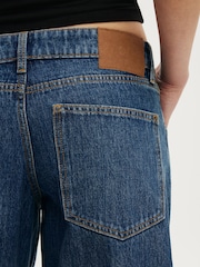 Cotton On Navy Blue Low Rise Wide Jeans - Image 5 of 9