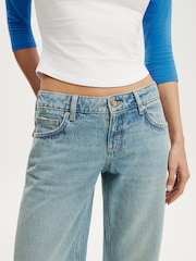 Cotton On Blue Low Rise Straight Jeans - Image 2 of 7