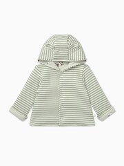 Mori Organic Panda Print Reversible  Jacket - Green - Image 3 of 5