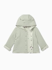 Mori Organic Panda Print Reversible  Jacket - Green - Image 4 of 5