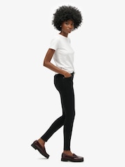 Superdry Dark Black Vintage Mid Rise Skinny Jeans - Image 2 of 7