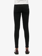 Superdry Dark Black Vintage Mid Rise Skinny Jeans - Image 4 of 7