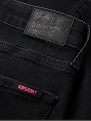 Superdry Dark Black Vintage Mid Rise Skinny Jeans - Image 6 of 7