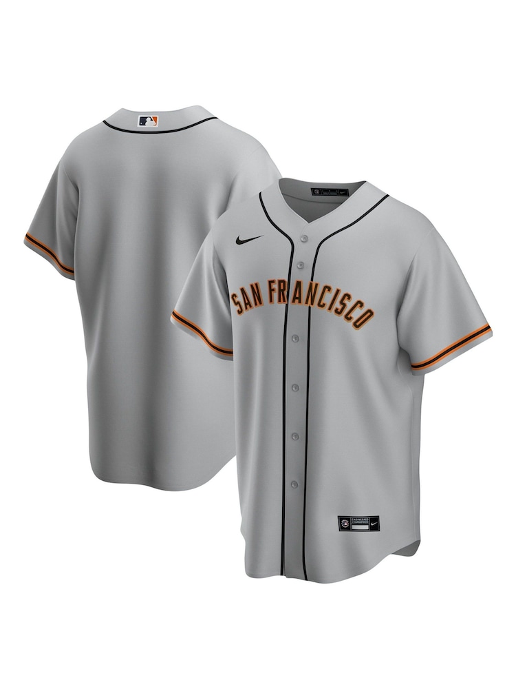 Nike Grey San Francisco Giants Official Replica Road Jersey Youth - Image 1 of 3