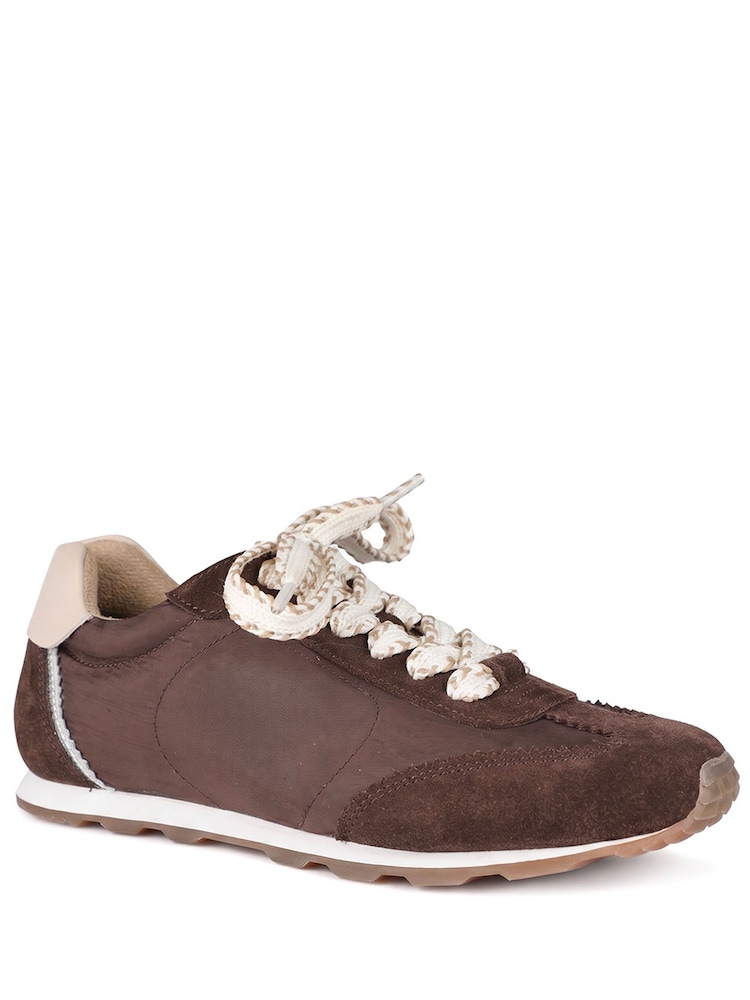 Коричневий - Jones Bootmaker Alara Cushioned Lace Up Trainers - Image 2 of 6 Коричневий - Jones Bootmaker Alara Cushioned Lace Up Trainers - Image 2 of 6