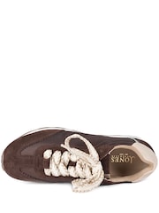 Коричневий - Jones Bootmaker Alara Cushioned Lace Up Trainers - Image 5 of 6