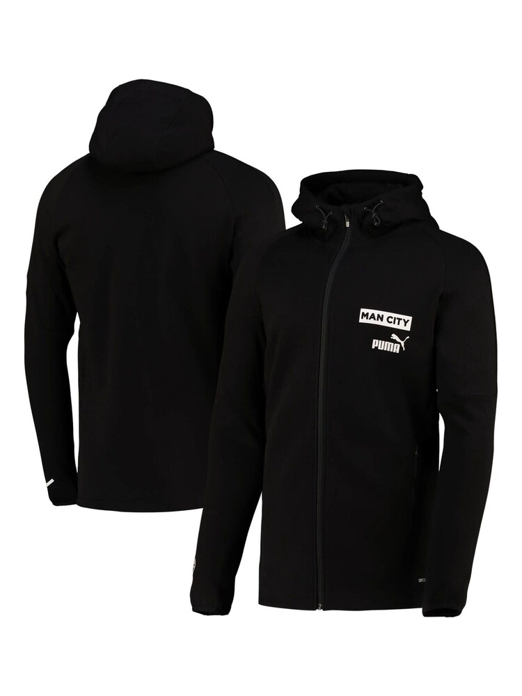 Puma Black Manchester City Casuals Hoodie Jacket - Image 1 of 3