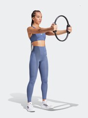 adidas Blue Optime Full-Length Leggings - Image 3 of 6