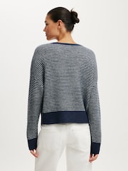 Cotton On Blue Softest Luxe Slouchy V-Neck Knit Jumper - Image 3 of 4