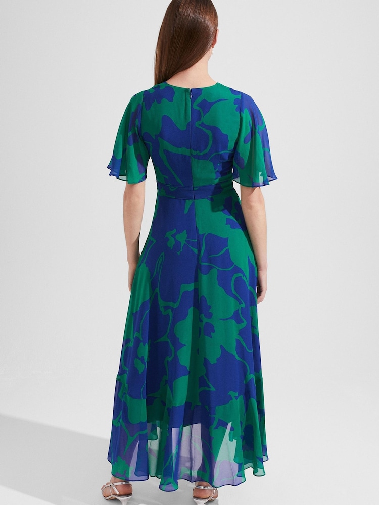 Hobbs Blue Freya Silk Dress - Image 2 of 4