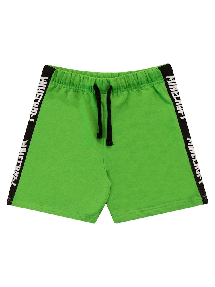Character Green Minecraft Shorts and T-Shirt Set - Image 3 of 3