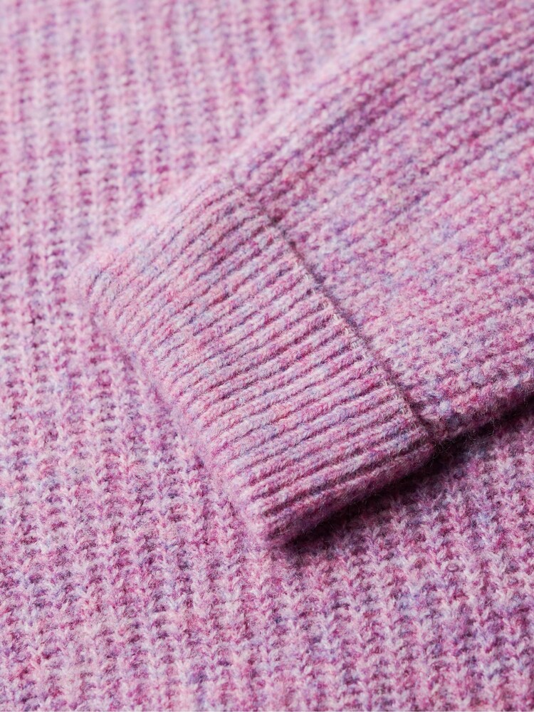 Superdry Lilac Pink Twist Brushed Crew Neck Jumper - Image 5 of 5