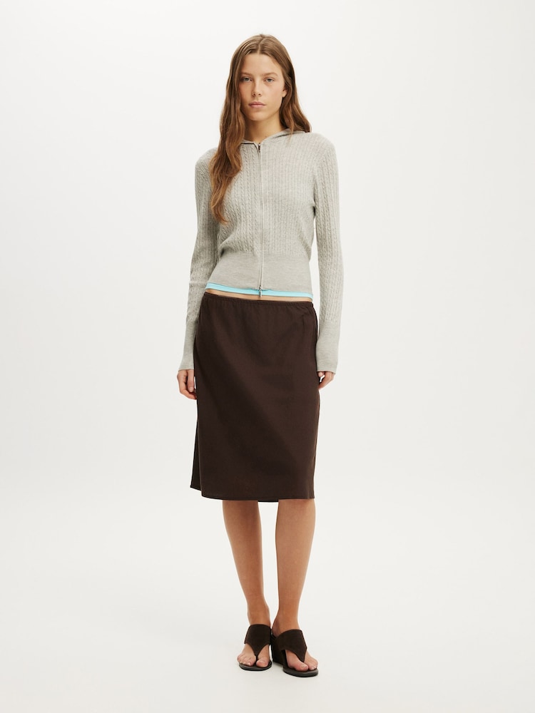 Cárdigan de punto con capucha Everfine de Cotton On - Imagen 1 de 4