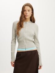 Cárdigan de punto con capucha Everfine de Cotton On - Imagen 2 de 4