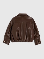 River Island Brown Bubble Bomber Jacket - Image 2 of 4