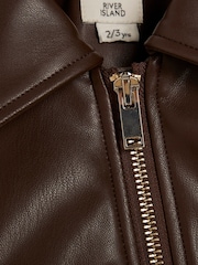 River Island Brown Bubble Bomber Jacket - Image 3 of 4