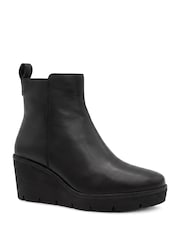 Jones Bootmaker Memento Leather Wedge Heel Ankle Boots - Bilde 3 av 6