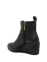Jones Bootmaker Memento Leather Wedge Heel Ankle Boots - Bilde 4 av 6