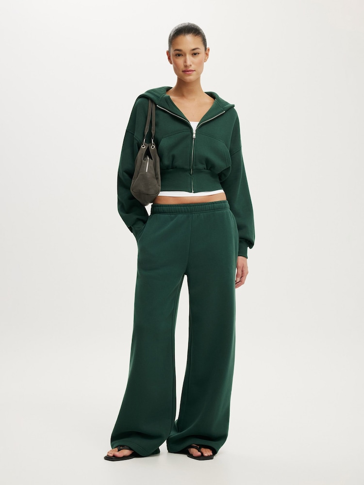 Cotton On Green Baggy Sweatpants - Image 1 of 5 Cotton On Green Baggy Sweatpants - Image 1 of 5